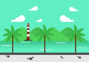 Flat Cove Background Design vector