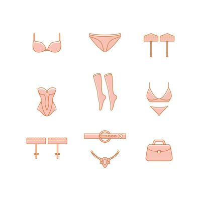 isolated colorful panties for women. Female underwear types, wardrobe  lingerie and underpants models. Vector set. Various collection. 29151732  Vector Art at Vecteezy