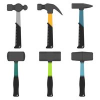 Set Of Iron Hammer Vector Collection