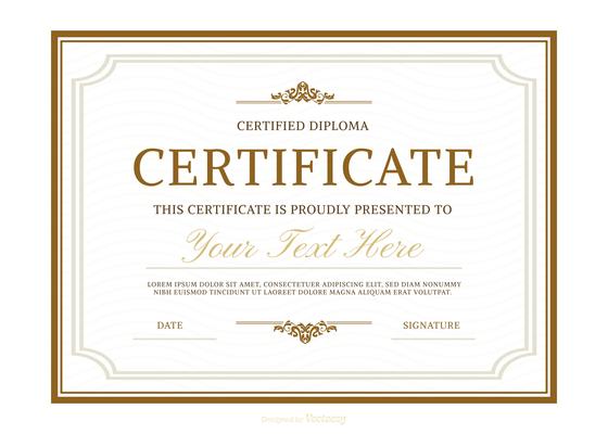 Vector Diploma Template