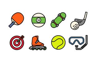 Sport Equiptment Icon Pack vector