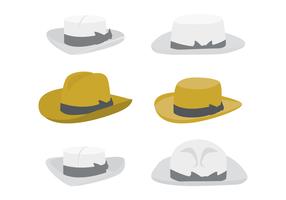 Sombrero Panamá de dibujos animados vector
