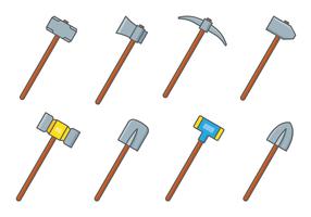 Sledgehammer Tools Set vector