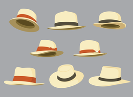 Vector de sombrero de Panamá