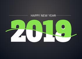 2019 Happy New Year Illustration vector