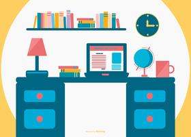 Flat Office Illustration vector