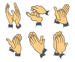 Hands Clapping Vector Icons