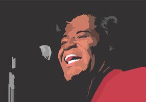 Ilustración de James Brown Vector