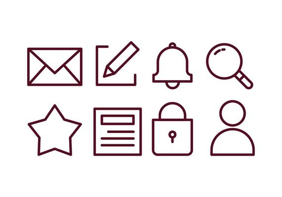 Blogger Content Creator Icon Set