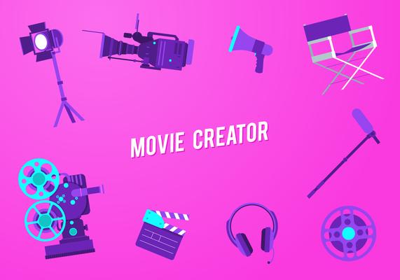 Movie Creator Free Vector