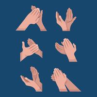 Hands Clapping Vector Element Illustration