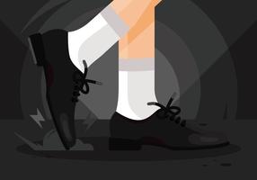 Ilustración de zapatos de tap vector