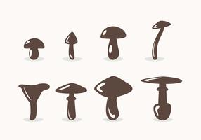 Toxic Mushrooms Vector