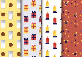 Free Seamless Christmas Patterns vector