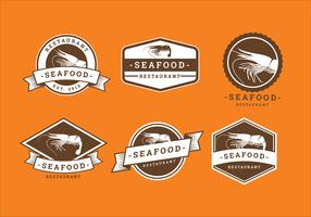 Vector libre de gambas Seafood Restaurant Logo