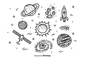 Cosmos Icons Vector Set