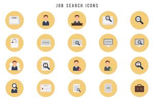 Vectores de búsqueda de trabajo gratis