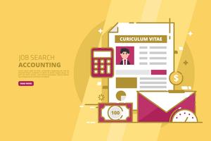 Job Search Illustration vector