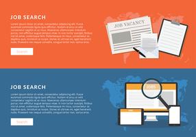 Job Search Banner Free Vector