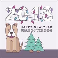 Vector Year of The Dog Illustration