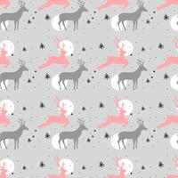 Christmas Deer Pattern vector