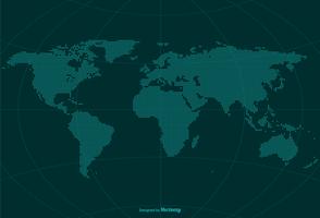 Pixel World Globe Map Vector