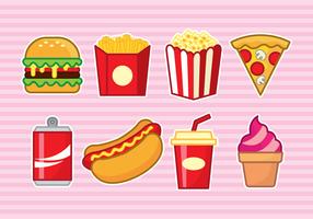 Concession Icon Set vector