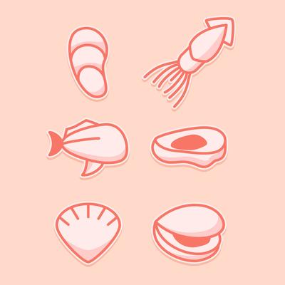 Free Delicious Sea Food Vectors