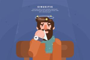 Ilustración sinusal vector