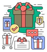 Gift Icons vector