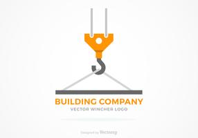 winch construction vector logo concept