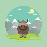 Ilustración de Yak gratis vector