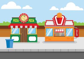 Food Shopping Center Free Vector