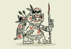Goblin Warrior Illustration vector