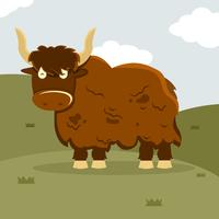 Ilustración de Yak gratis vector