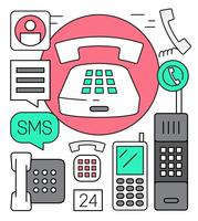 Free Old Phone Devices vector