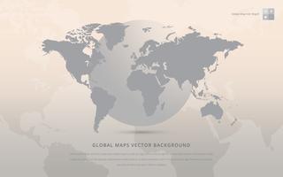 Global Maps Vector Background.