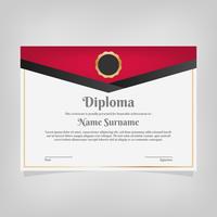 Diploma de premios de la plantilla de certificado vector