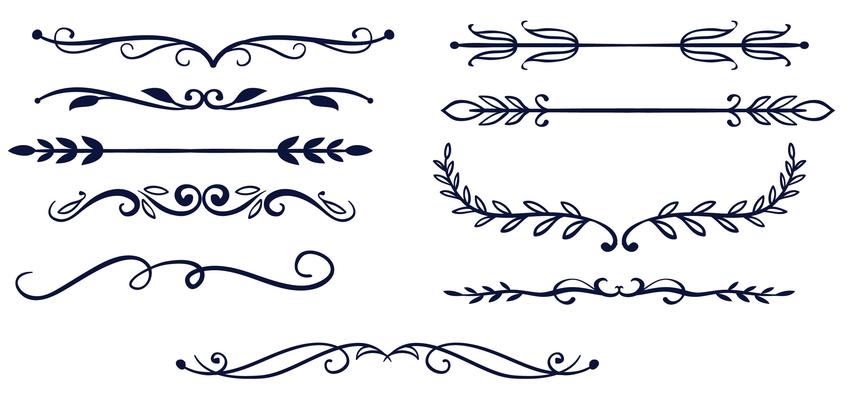 Free Simple Dividers Vectors