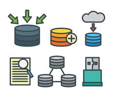 Iconos de Vector de base de datos