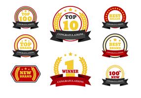 TOP Badge Vector Set