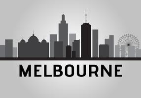 Melbourne Skyline vector