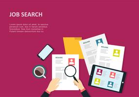 Job Search Background Design Vector 