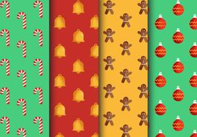 Free Seamless Christmas Patterns vector