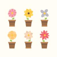 Free Colorful Flowers Vector