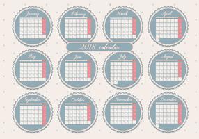 Printable Monthly Calendar Vol 2 Vector