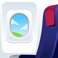 Vector de ventana de avión gratis