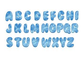 Free Water Font Type Vector