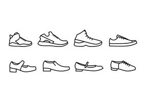 Shoes Icons vector