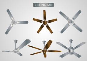 Realistic Ceiling Fan Vectors 